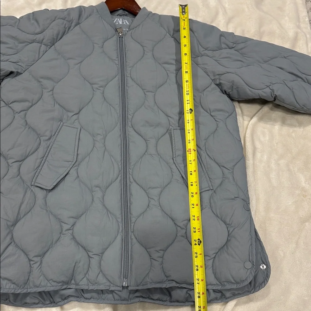 Zara Kids Oversized Quilted bomber Jacket -size 13/14
